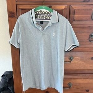 H&M Men’s Light Blue Polo Shirt Size Large GUC